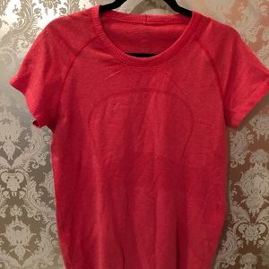 Lululemon exercise top, coral